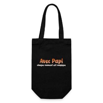 GRANDPA DAD GRANDPA HUMOR GRANDPA JOKE 8 - Gift Bag for Bottles - black - Front