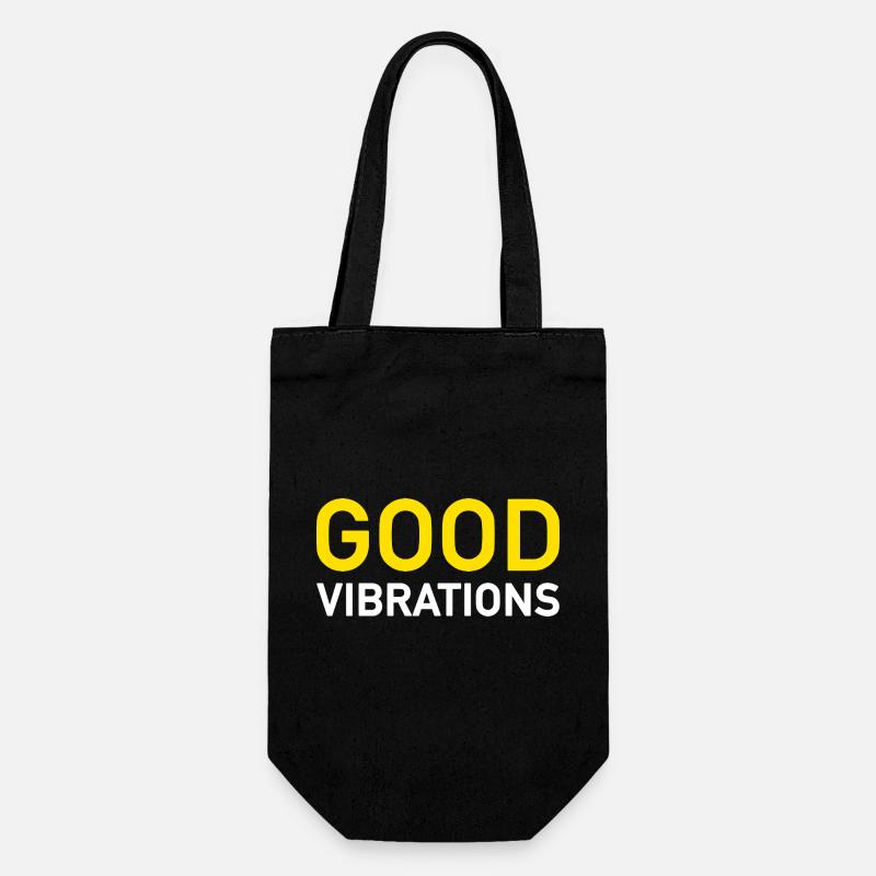 Good Vibrations - Geschenkbeutel für Flaschen - Schwarz