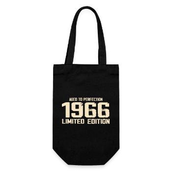 1966 Limited edition 1966 Birthday 1966 Retro - Gift Bag for Bottles - black - Front