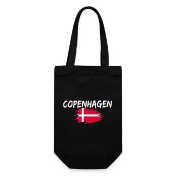 Copenhague Danemark Drapeau Copenhague - Sac à bouteille - noir - Devant