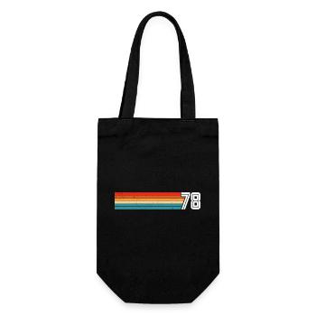 Retro 1978 t-shirt 78 vintage 1978 - Gift Bag for Bottles - black - Front