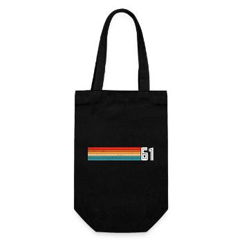 T-shirt rétro 1961 61 vintage 1961 - Sac à bouteille - noir - Devant
