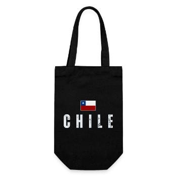 I love Chile, Chilean pride - Gift Bag for Bottles - black - Front