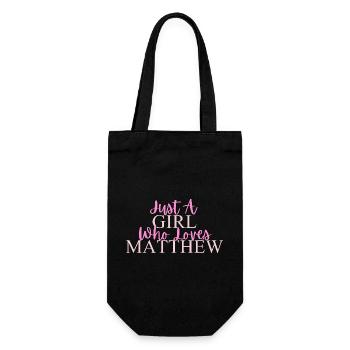 Empowering Girl Who Loves Math Design - Gift Bag for Bottles - black - Front