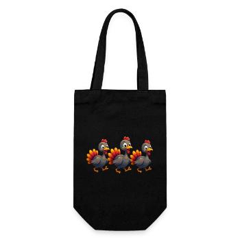 Thanksgiving Truthahn Baby - Geschenkbeutel für Flaschen - Schwarz - Vorne