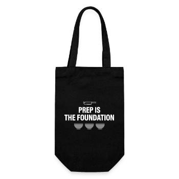 Prep Cook Küchenvorbereitung Back Of House Line - Geschenkbeutel für Flaschen - Schwarz - Vorne