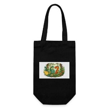 six seven - Gift Bag for Bottles - black - Front