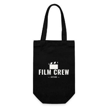 Film Crew Action Director Set Team Movie Production - Gift Bag for Bottles - black - Front