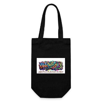 Eigener Raum Graffiti Kunst - Geschenkbeutel für Flaschen - Schwarz - Vorne