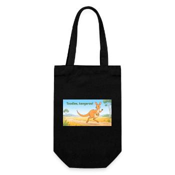TOODLES KANGAROO - Geschenkbeutel für Flaschen - Schwarz - Vorne