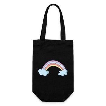 Arc-en-ciel - Sac à bouteille - noir - Devant
