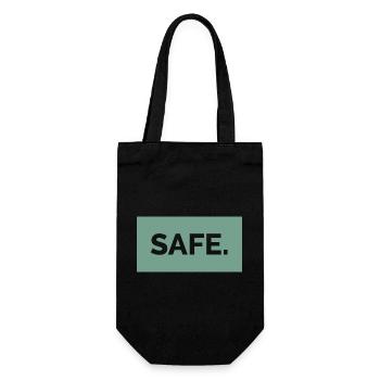 Coffre-fort absolument 100% idée cadeau - Sac à bouteille - noir - Devant