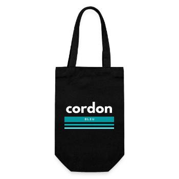 Cordon Bleu Funny Shirt Gift - Gift Bag for Bottles - black - Front