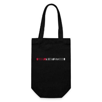 sorry in not listening - Gift Bag for Bottles - black - Front