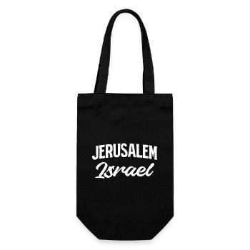 Style d’écriture Israël de Jérusalem - Sac à bouteille - noir - Devant