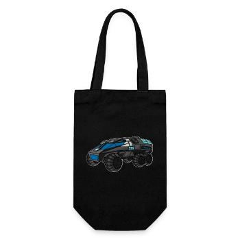 Mars Rover, Voiture spatiale, Voiture spatiale - Sac à bouteille - noir - Devant