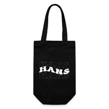 Drôle Hans Groovy 4 Hommes Femmes Cool Hans Tie Dye - Sac à bouteille - noir - Devant