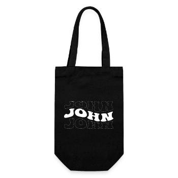 Drôle John Groovy 4 Hommes Femmes Cool John Tie Dye - Sac à bouteille - noir - Devant