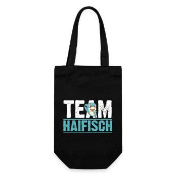 Fische Haifisch - Geschenkbeutel für Flaschen - Schwarz - Vorne