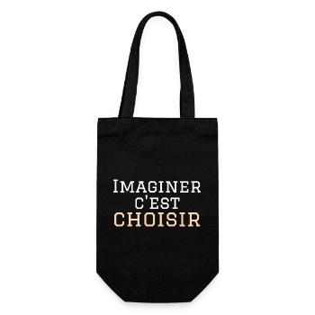imaginer c'est choisir - Sac à bouteille - noir - Devant
