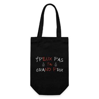 j peux pas j ai Grand prix - Sac à bouteille - noir - Devant