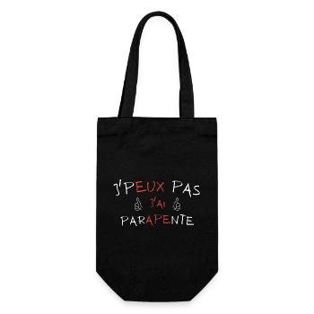 j'peux pas j'ai parapente - Sac à bouteille - noir - Devant