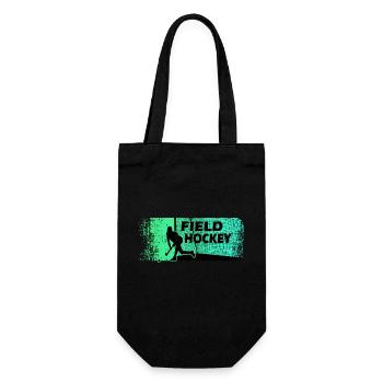 Field Hockey Girl Female Hockey Player Hockey Club - Gift Bag for Bottles - black - Front