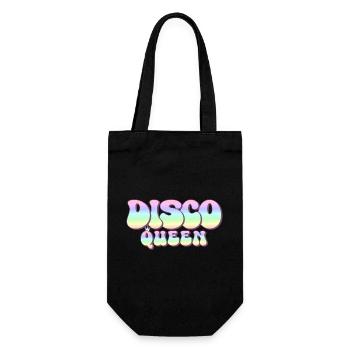 Discoqueen 70er Jahre Party groovy 70s Disco Queen - Gift Bag for Bottles - black - Front