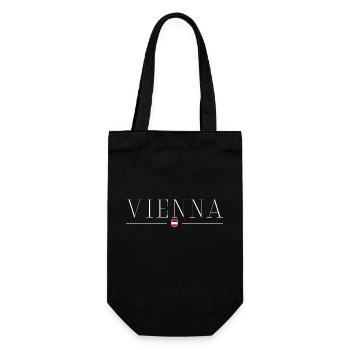 I love Vienna - Gift Bag for Bottles - black - Front