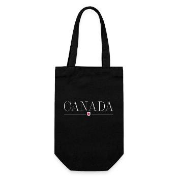 Ich liebe Kanada - Geschenkbeutel für Flaschen - Schwarz - Vorne