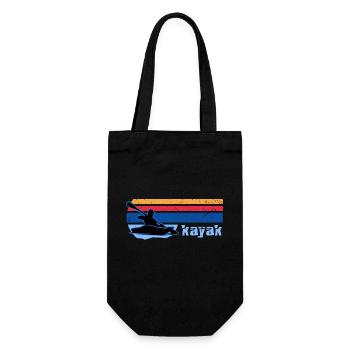 Kayak Kayak Tour Paddling Kayak-Sun - Gift Bag for Bottles - black - Front