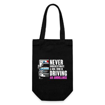 Ne sous-estimez jamais une fille qui conduit un ambul - Sac à bouteille - noir - Devant