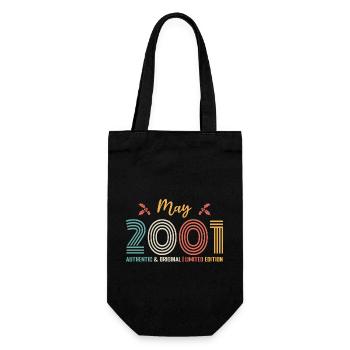 Mai 2001 anniversaire Mai 2001 rétro - Sac à bouteille - noir - Devant