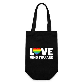 Aimez-vous qui vous êtes - Sac à bouteille - noir - Devant