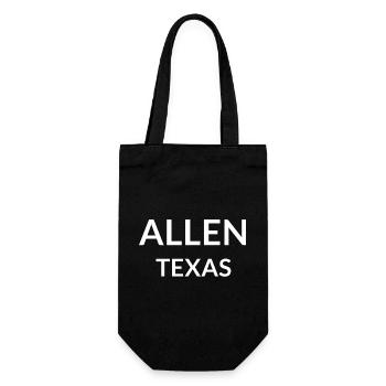 Allen Texas USA - Geschenkbeutel für Flaschen - Schwarz - Vorne