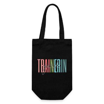 Trainerin Garde Gardetrainerin Geschenk - Geschenkbeutel für Flaschen - Schwarz - Vorne