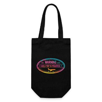 Attention Girls Trip en cours - Sac à bouteille - noir - Devant
