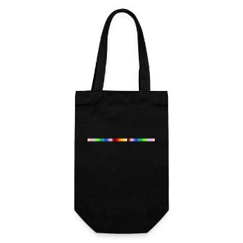 Sign colorful - Geschenkbeutel für Flaschen - Schwarz - Vorne