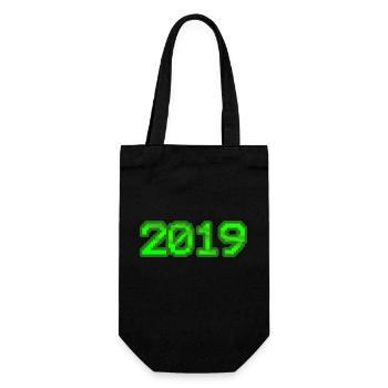 2019 2019 - Geschenkbeutel für Flaschen - Schwarz - Vorne