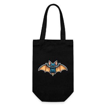 Bat Neo Traditional - Gift Bag for Bottles - black - Front
