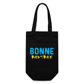HOME. LONG LIVE THE START OF THE NEW SCHOOL YEAR. BACK TO SCHOOL - Gift Bag for Bottles - black - Front