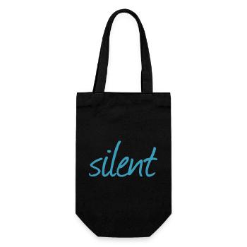 SILENT - Gift Bag for Bottles - black - Front