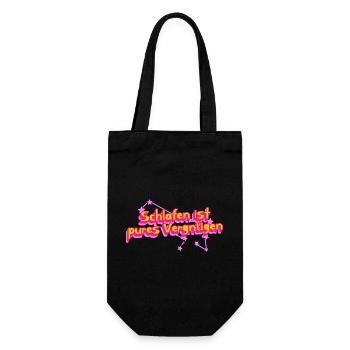 Pure pleasure of sleeping - Gift Bag for Bottles - black - Front