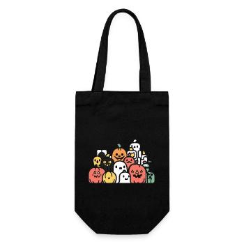 Halloween Symbol Party Crew - Geschenkbeutel für Flaschen - Schwarz - Vorne