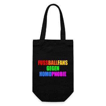 Les supporters de football contre l’homophobie - Sac à bouteille - noir - Devant