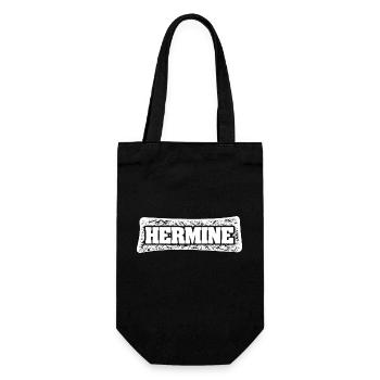 Vorname Hermine - Geschenkbeutel für Flaschen - Schwarz - Vorne