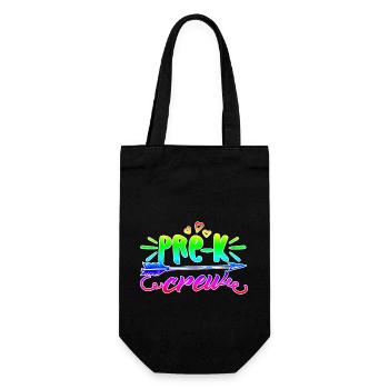 Pre k Teacher Crew - Gift Bag for Bottles - black - Front