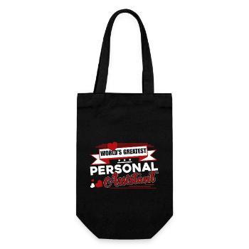 Greatest Personal Assistant - Gift Bag for Bottles - black - Front