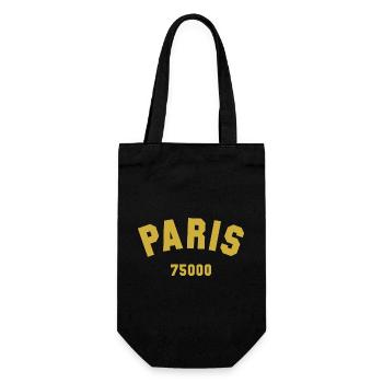 PARIS Postal code - Gift Bag for Bottles - black - Front