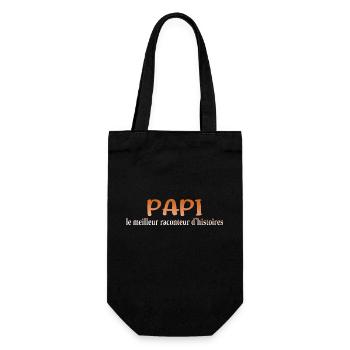 GRANDPA DAD GRANDPA HUMOR GRANDPA JOKE 2 - Gift Bag for Bottles - black - Front